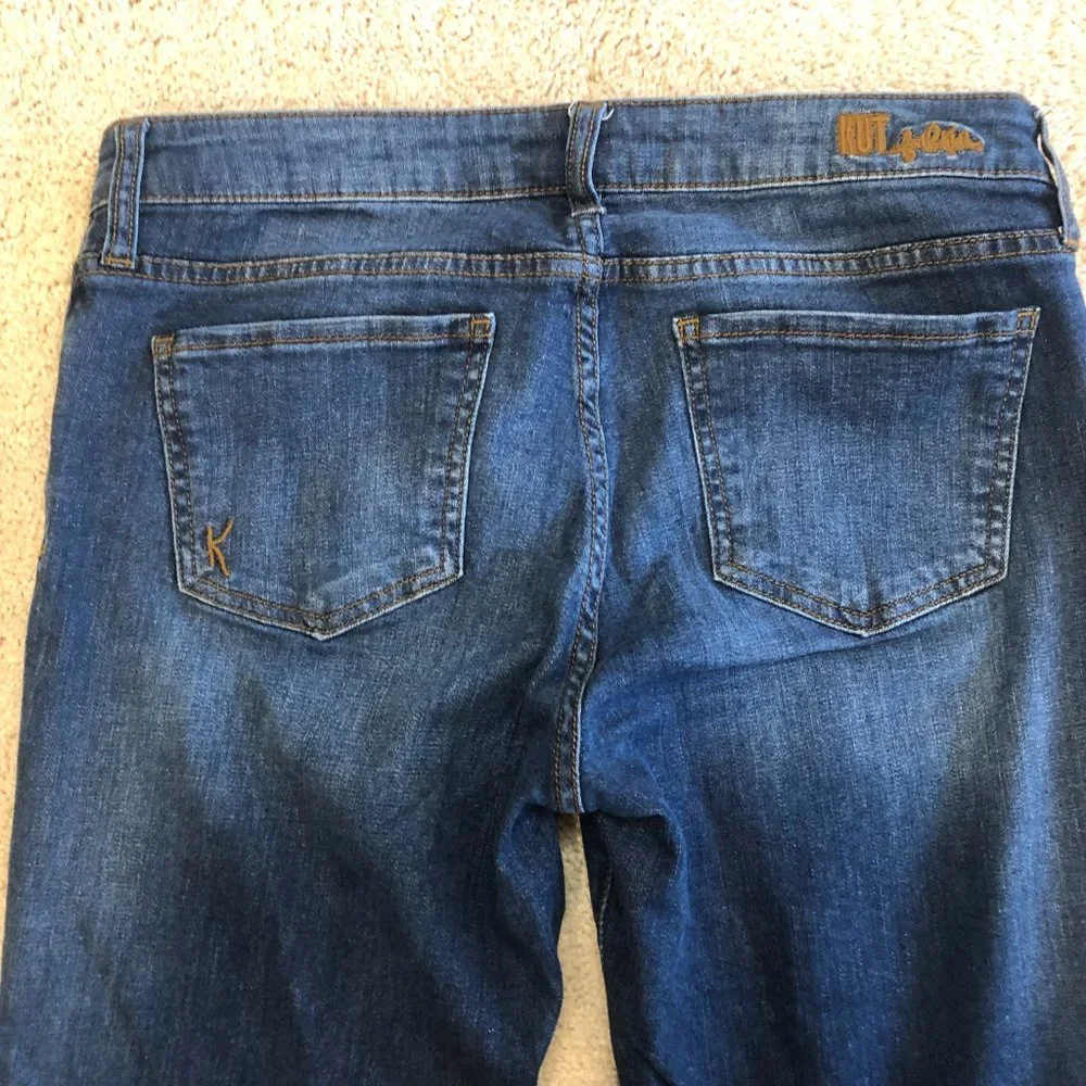 Kut From The Kloth Mid Rise Distressed Boyfriend Jeans Women's Pants - Picture 8 of 13